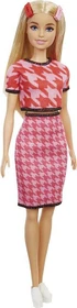 Mattel Barbie - Fashionistas Puppe im Hahnentritt-Top/Rock
