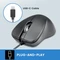 Perixx PERIMICE-221C Silent Ergonomic Mouse, schwarz, USB-C Vorschaubild