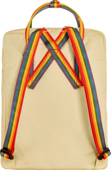 Fjällräven Kanken Rainbow light oak/rainbow pattern