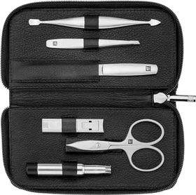Zwilling Reißverschluss-Etui Maniküre/Pediküre-Set 6-teilig schwarz