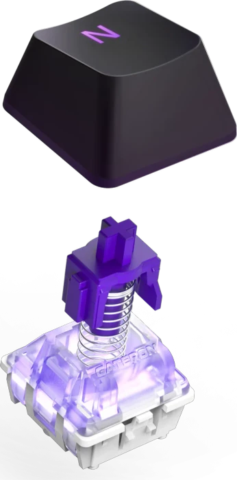 NZXT Function 2, matt schwarz, LEDs RGB, hot-swap, Swift Optical PURPLE, USB, DE