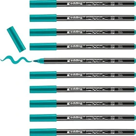 edding 4200 Porzellanpinselstift türkis, 10er-Pack