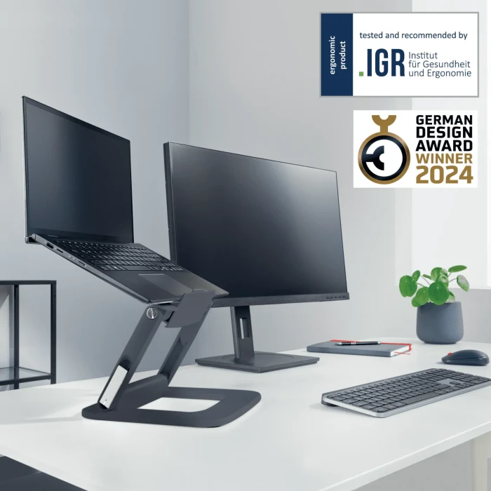 Leitz Ergo Multi-Winkel, Notebook-Stand bis 15", grau