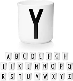 Design Letters Persönlicher Porzellanbecher A-Z Buchstabe Y 250ml