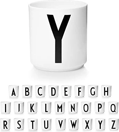 Design Letters Persönlicher Porzellanbecher A-Z Buchstabe Y 250ml