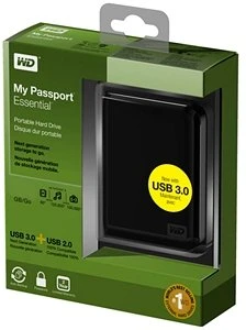 Western Digital WD My Passport Essential schwarz 320GB, USB 3.0 Micro-B