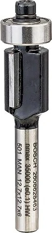 Bosch Professional Standard for Wood Bündigfräser, (D)12.7x12.7x56mm, 1 Stück