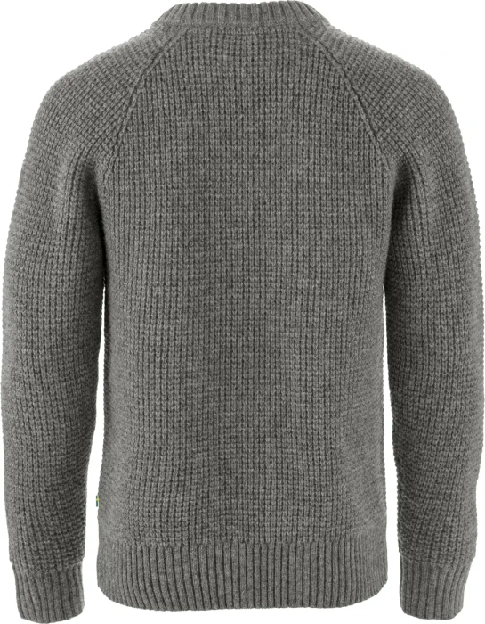Fjällräven Övik Waffle Knit Strickpullover grau (Herren)