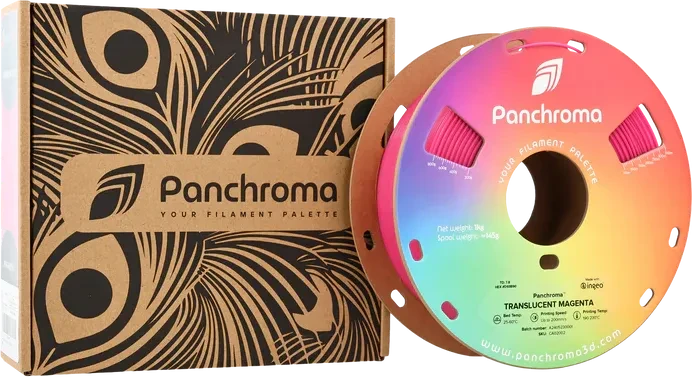 Polymaker Panchroma PLA Translucent, Magenta, Spule, 1.75mm, 1.00kg