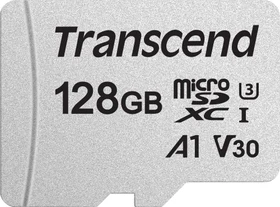 Transcend 300S R100/W40 128GB, UHS-I U3, A1, Class 10