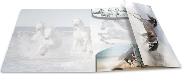 Herma Glossy Tiere Sammelmappe, A4, Pferde