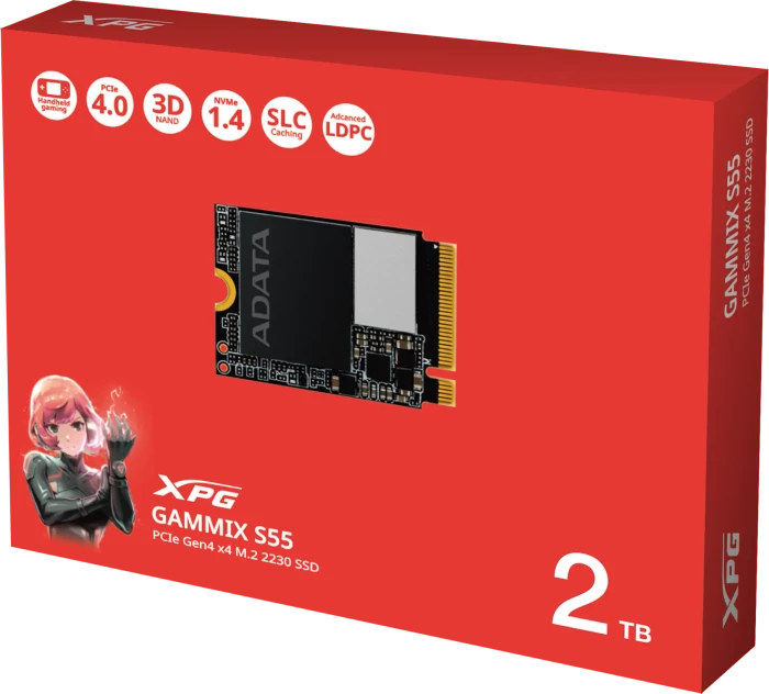 ADATA XPG Gammix S55 2TB, M.2 2230 / M-Key / PCIe 4.0 x4