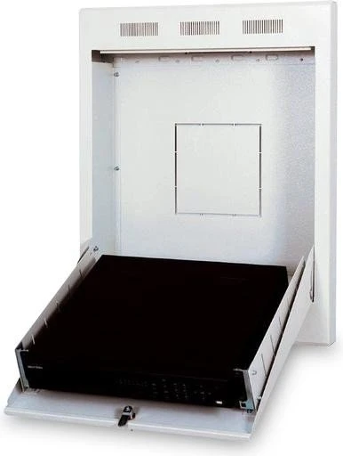 Digitus Professional Wandgehäuse 4HE, zur bündigen Montage, grau, 216mm tief