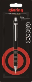 rOtring Tikky Druckbleistift HB 0.5mm graphit, schwarz, Blister, Radierer