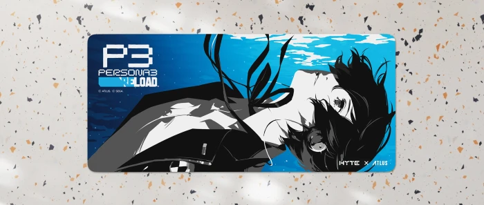 Hyte P3 Reload Protagonist 2 Gaming Mauspad, 900x400mm, Motiv blau/schwarz/weiß