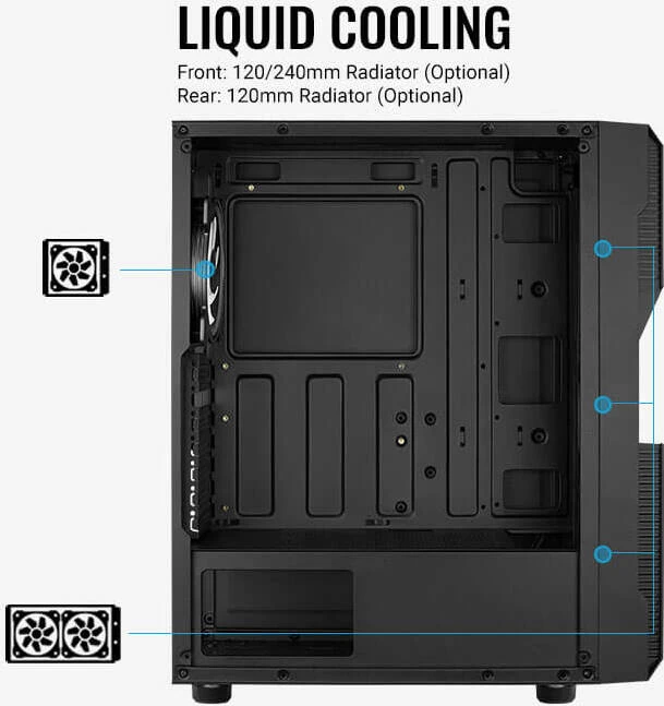 AeroCool Menace Saturn RGB, Glasfenster