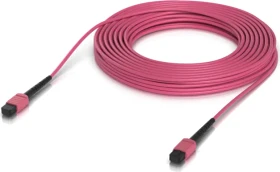 Ubiquiti UniFi MPO-12 Typ B female 100G Patchkabel, OM4, 1x MPO Stecker/1x MPO Stecker, 15m, rosa