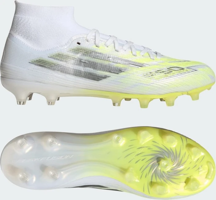 adidas F50 Sparkfusion Pro cloud white/iron metallic/hi-res yellow (Damen)