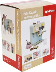 SpielMaus Holz Kapsel-Kaffeemaschine