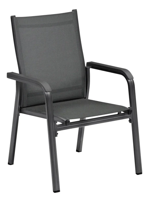 Kettler Basic Plus Stapelsessel anthrazit/anthrazit meliert