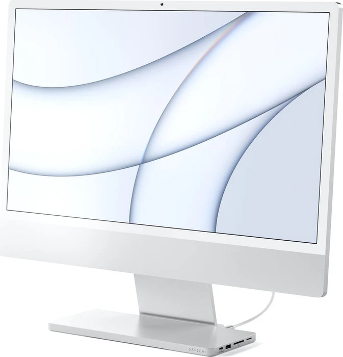 Satechi Slim Dock für 24" iMac 2021, Silver, USB-C 3.1 [Stecker]