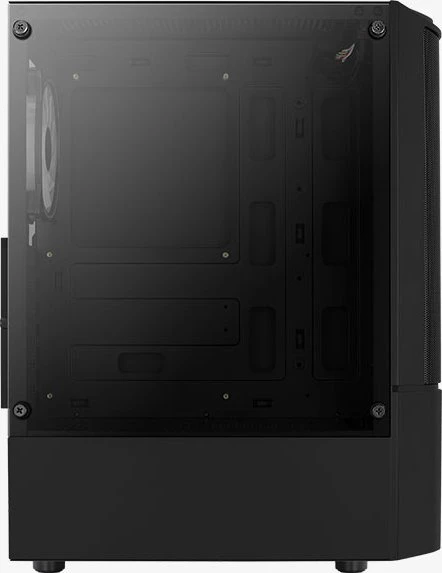 AeroCool Quantum Mesh [V2], schwarz, Lüfter LED Fixed RGB, Glasfenster