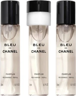 Chanel Bleu de Chanel Twist and Spray 3x EdP 20ml Refill Duftset