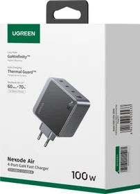 Ugreen Nexode Ladegerät X565 GaN 100W schwarz/grau