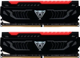 Patriot Viper LED rot UDIMM 16GB Kit, DDR4-2666, CL15-17-17-35