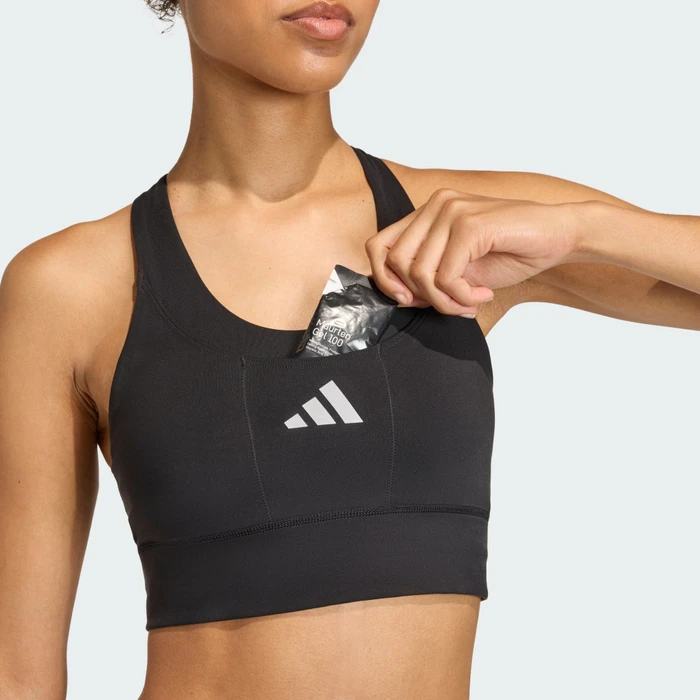 adidas Adi365 Running Pocket Medium-Support Sport-BH schwarz (Damen)