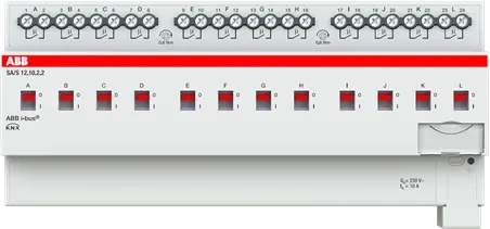 ABB SA/S12.10.2.2 Schaltaktor 12-fach, 230V, 10A, 12TE REG, Schaltaktor