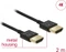 DeLOCK Slim High Speed 4K HDMI Kabel mit Ethernet Stecker/Stecker Vorschaubild