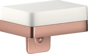 Hansgrohe Axor Universal Softsquare Seifenschale mit Halter brushed red gold