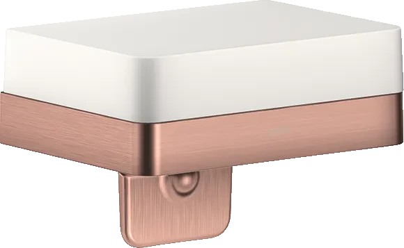 Hansgrohe Axor Universal Softsquare Seifenschale mit Halter brushed red gold