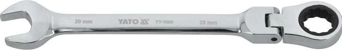 Yato YT-1674 Gelenk-Maul-Ringratschenschlüssel, 20x245mm
