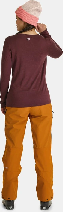 Ortovox 185 Merino Brand Outline Funktionsshirt langarm winetasting (Damen)