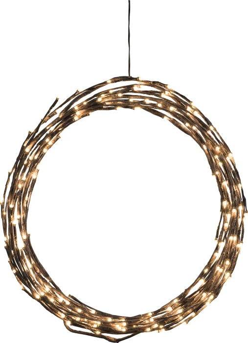 Konstsmide Lichterdekoration braun LED 240x warmweiß