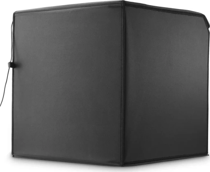 Hama Mini-Fotostudio ToGo, faltbare Fotobox mit LED-Ringlicht, 50x50cm