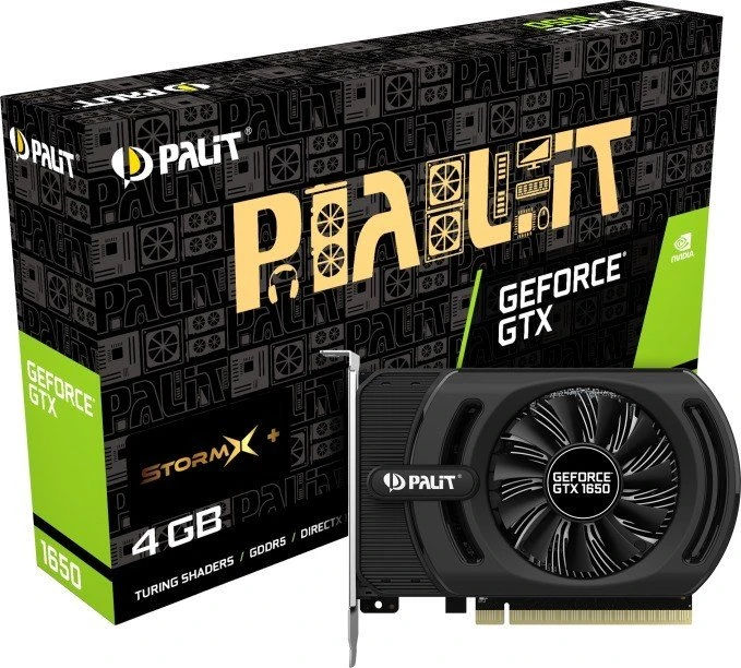 Palit GeForce GTX 1650 StormX+, 4GB GDDR5, HDMI, 2x DP