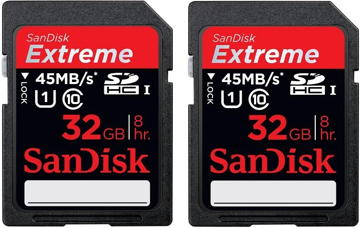 SanDisk Extreme R45/W45 32GB, UHS-I, Class 10, 2er-Pack