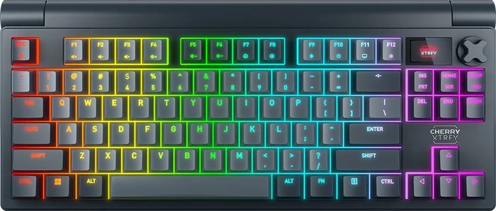 Cherry MX 8.3 TKL Wireless, Starfall Grey, grau/schwarz, MX2A RGB RED, USB/Bluetooth, DE