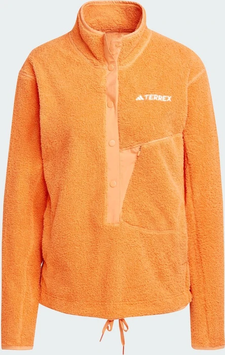 adidas Terrex Xploric High Pile Fleece Pullover amber tint (Damen)