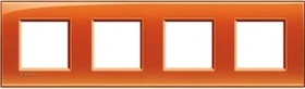 Bticino Livinglight Abdeckrahmen 4-fach, orange