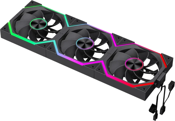GameMax FN12A-N2 WL-R, schwarz, 120mm, 3er-Pack