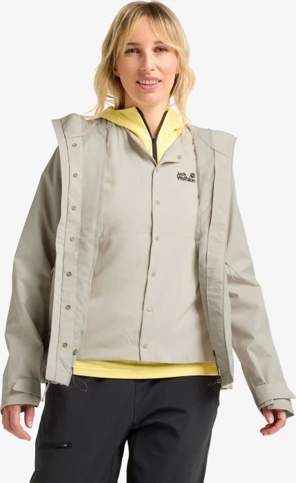 Jack Wolfskin Prelight 3in1 Funktionsjacke pale sand