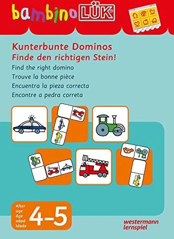 bambino LÜK Wahrnehmung und Konzentration Kunterbunte Dominos Finde den richtigen Stein