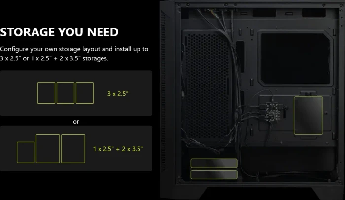 MSI MAG Forge 320R Airflow, Glasfenster
