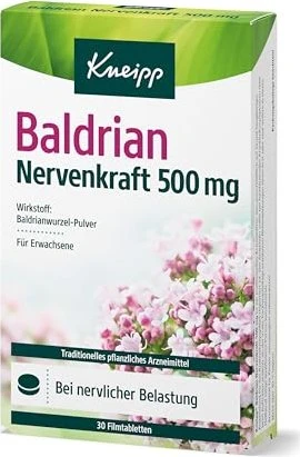 Kneipp Baldrian Nervenkraft 500mg Filmtabletten, 30 Stück