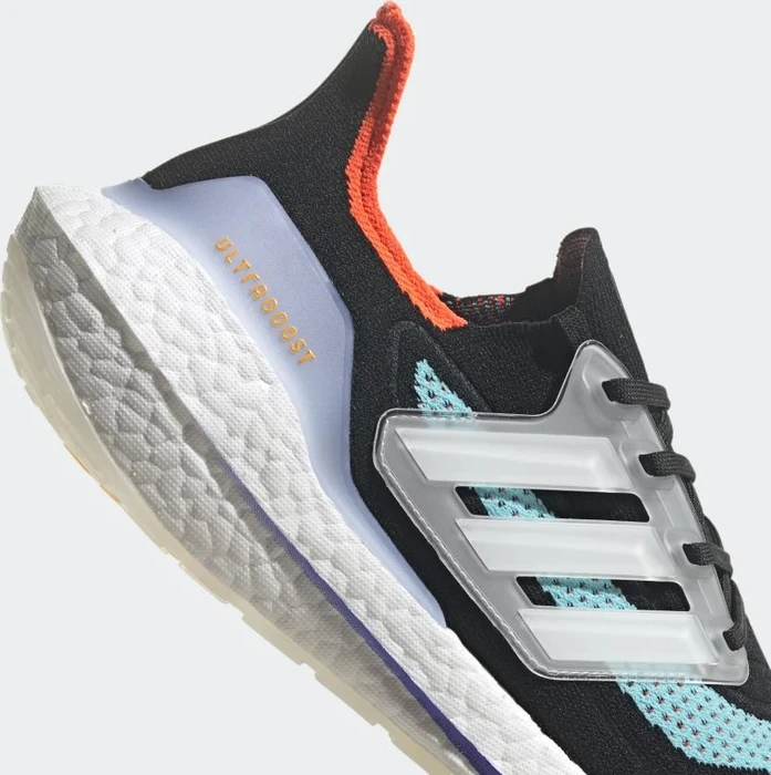 adidas Ultraboost 21 core black/cloud white/pulse aqua (Herren)