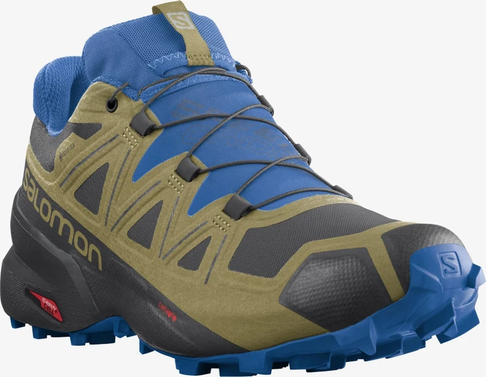 Salomon Speedcross 5 GTX black/green moss/skydiver (Herren)